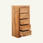 Wooden 5 Drawer Chest - Image 4