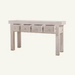 Wooden 4 Drawer Console Table