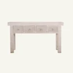 Wooden 4 Drawer Console Table - Image 2