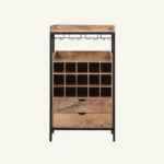 Wooden & Iron Bar Rack - Image 2