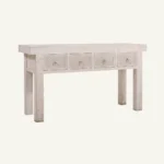 Wooden 4 Drawer Console Table - Image 3
