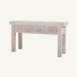 Wooden 4 Drawer Console Table - Image 5