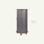 Rustic Drum Bar Cabinet - Image 3