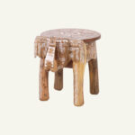 Mandira Carved Side Table - Image 3