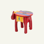 Mandira Carved Side Table (painted) - Image 5