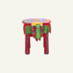 Mandira Carved Side Table (painted)