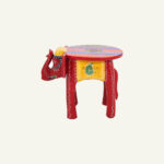 Mandira Carved Side Table (painted) - Image 2
