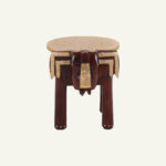 Mandira Carved Side Table (brass work)