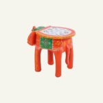 Mandira Carved Side Table (painted) - Image 5
