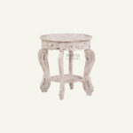 Majestic Accent Table (white distress) - Image 2