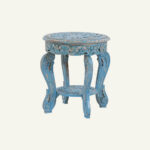 Majestic Accent Table (blue distress) - Image 3