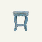 Majestic Accent Table (blue distress) - Image 2