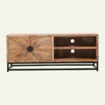 Sunburst Crest TV Console Mini