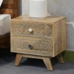 Boho Carved Bedside - Image 3