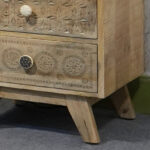 Boho Carved Bedside - Image 4