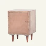 Palm Leaf Carved Bedside - Image 2