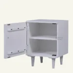 Ivory Leaf Carved Bedside - Image 6