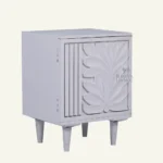 Ivory Leaf Carved Bedside - Image 3