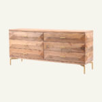 Modern Mango Wood 6-Drawer Dresser - Image 5