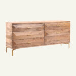 Modern Mango Wood 6-Drawer Dresser - Image 3