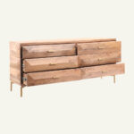 Modern Mango Wood 6-Drawer Dresser - Image 2