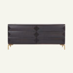 Modern Geometric Mango Wood Dresser