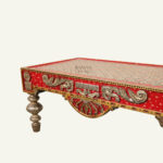 Rajwadi Painted Console Table - Image 2