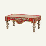 Rajwadi Painted Console Table - Image 3
