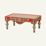 Rajwadi Painted Console Table - Image 4