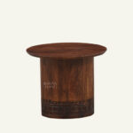 Carved Crest Pedestal Stool - Image 4