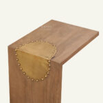 Brass Crest Natural Side Table - Image 5