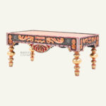 Rajmahal Ornate Painted Console Table - Image 4