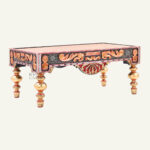 Rajmahal Ornate Painted Console Table - Image 3