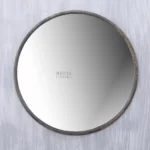 Slate Edge Round Wall Mirror