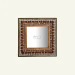 Virasat loom Carved Mirror Frame