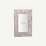 Solace White Distress Carved Mirror Frame